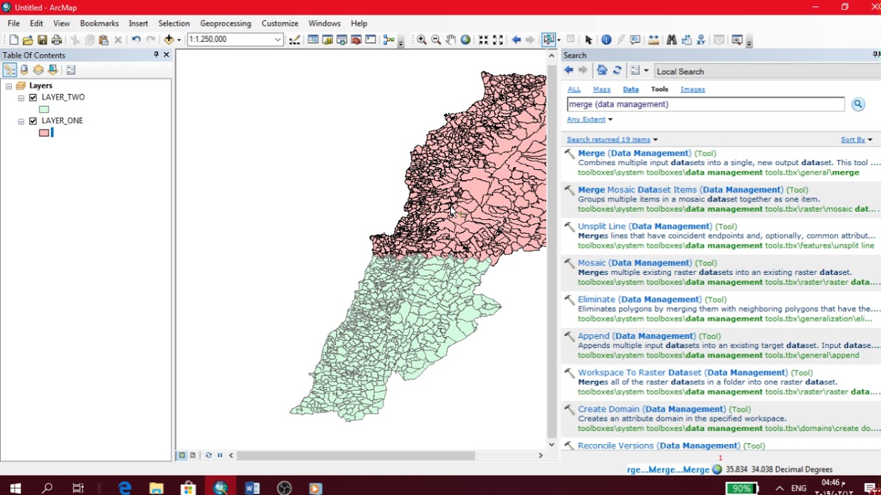 Merge Arcmap Lenaflip Merge Arcmap Lenaflip
