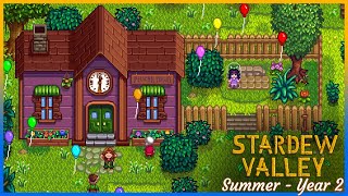 Stardew Valley Chill Gameplay For Relax Or Study - Full Summer Year 2  No Commentary