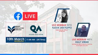 Facebook Live with QA Higher Education Team for International students