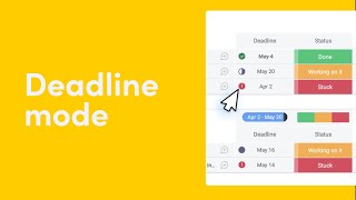 Deadline Mode | monday.com tutorials