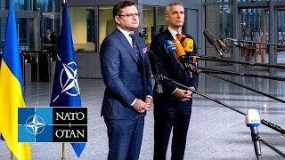 NATO Secretary General with the Minister of Foreign Affairs of Ukraine 🇺🇦 Dmytro Kuleba, 07 APR 2022