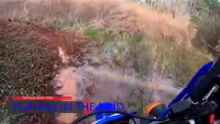 YAMAHA WR250R: Playing in the mud with some new tires.