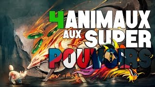 4 Animaux aux SUPER POUVOIRS