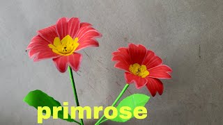 how to make primrose flower /easy flower/diy paper/crafts/ origami flower/ របៀបបត់ផ្កា