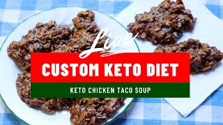 Custom Keto Diet Plan - Keto No-bake Chocolate Chip Cookies