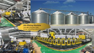 Metal storage bin silo corrugated sheet machine | Metal grain silo corrugated panel machine