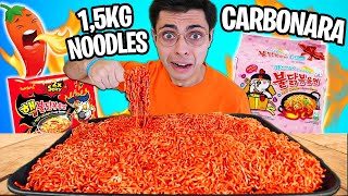 Mangio i NOODLES Più PICCANTI del Mondo 🍜 (1,5kg Ramen Challenge)