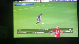 Zlatan Ibrahimovic scores Vs Galatasaray in the Uefa Champions League