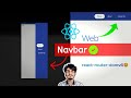 Create Responsive Navbar in React | Tailwind CSS