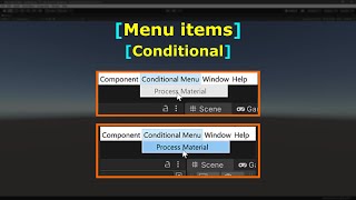 Menu Items - Conditional | Editor Scripting | C# | Unity Game Engine