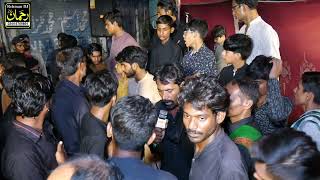 New Noha Raza Hassan Sadiq | Live Noha Khwani | 5 Muharram Murga Market Okara | 2023/1445