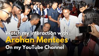 Interaction with Arohan Mentees on 5th October 2023 #himantabiswasarma #arohan