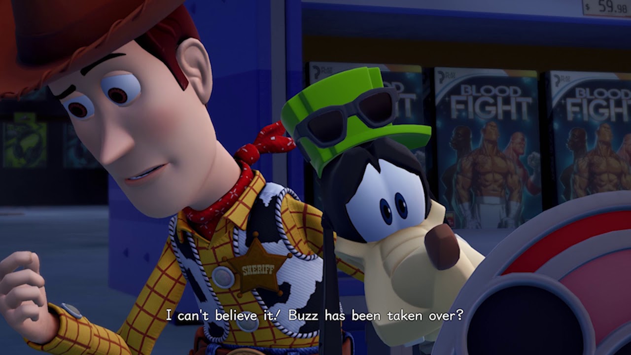 Kingdom Hearts 3 - Buzz Lightyear Tries To Kill Woody - YouTube