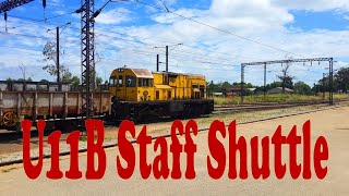 GE U11B Staff Shuttle Shunts \u0026 Returns To Dabuka With Empties