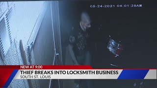 Thief breaks into local locksmith business