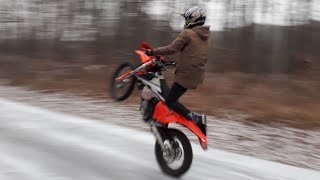 KTM xc-w 125 full gas