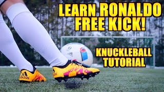 How to shoot a KNUCKLEBALL like Cristiano Ronaldo ● Tutorial