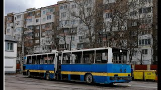 Ikarus 280.92T / #2907 / SUMC-Sofia / Getting pulled from TD Nadezha to TD Levski for scrapping