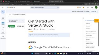 Get Started with Vertex AI Studio: Complete Lab GSP1154 Walkthrough (Google Cloud Skills Boost)