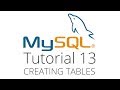 MySQL tutorial 13 - Creating and dropping tables
