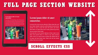 Creative Full Page Scroll Section Website Design Using HTML CSS Only | CSS Scroll-Snap #scroll-snap