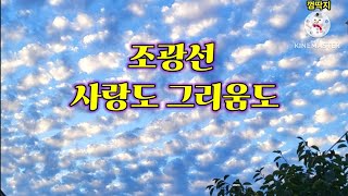 🍀🌻#조광선#사랑도그리움도 /3번듣기 / 가사 (김연우님 신청곡)