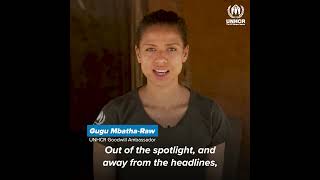 UNHCR Goodwill Ambassador #GuguMbathaRaw shares 3 things you should know