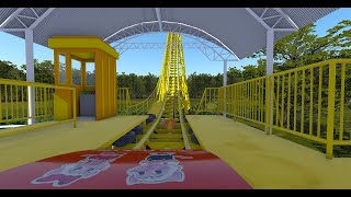 360° View | Loop the Loop roller coaster POV - รถไฟเหาะตีลังกาลูปเดอะลูป สวนสยาม