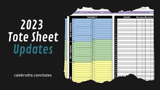 New Tote Sheet Features