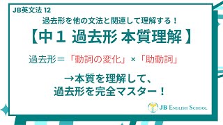 【JB 英文法】 中1 過去形 本質理解