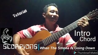 SCORPIONS|When the smoke is going down|Tutorial intro chord(gitar akustik cover).