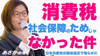 消費税が社会保障のためじゃなかった件について　#あさか由香