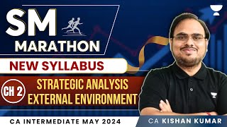 SM Marathon: Chapter 2 - Strategic Analysis External Environment - CA Inter May 24 | CA Kishan Kumar