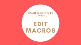 EPLAN Edit Macro