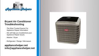 Bryant Air Conditioner Troubleshooting