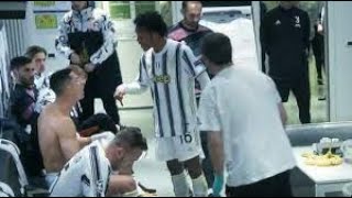 Ronaldo and  Cuadrado heated altercation during UCL match Juventus vs Porto