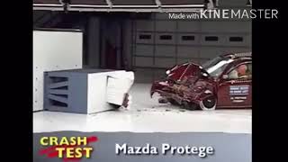 Crash test 1999 Mazda protege IIHS