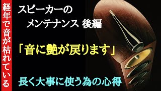 62 スピーカーのメンテナンス　後編　音が良くなるメンテ法　オーディオ入門40 音質改善マル秘大作戦62