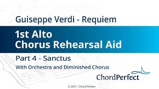 Verdi's Requiem Part 4 - Sanctus - 1st Alto Chorus Rehearsal Aid