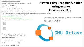 Transfer Function - Process Control Example 2 using Octave. [z,p,k] = tf2zp