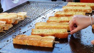 ガーリックトースト【タイ絶品屋台】Garlic toast - thai street food