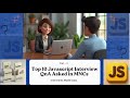 Top 10 JavaScript Interview Questions & Answers | part-2 | Mock Interview for MNCs