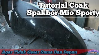 CARA COAK SPAKBOR DEPAN MIO SPORTY ‼️ AGAR TIDAK GESER DI BAN DEPAN