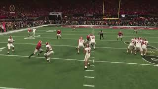 ALABAMA BEATS GEORGIA IN OVERTIME 2018 GAME WINNING TOUCHDOWN