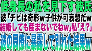 【感動する話★総集編】低身長の私を見下す彼「チビは奇形ｗ子供が可哀想だから産めないねw」私「え？」結婚を考えていた彼氏の発言に→さっさと別れ出会いを求めた結果