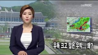 [안동MBC뉴스]R]유독 크고 많은 우박.. 왜?