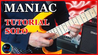 MANIAC - Michael Sembello | Cómo tocar el SOLO en guitarra | TUTORIALES DE GUITARRA