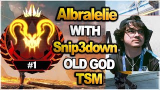 TSM Albralelie ranked with Snip3down and they matched Rank1 ( apex legends )