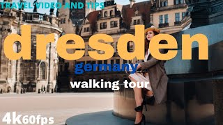 Street Walking in DRESDEN   Germany 🇩🇪  Zwinger to Neustadt 2020   4K 60fps UHD
