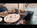 【南アフリカ】 31 日本でいうバーベキューです ブライの肉とパップは本当に美味しい 　braai　海外ボランティア